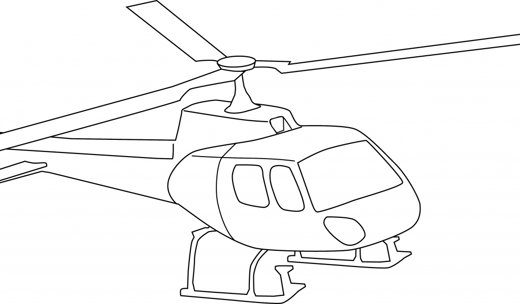 Clipart helicopter black and white