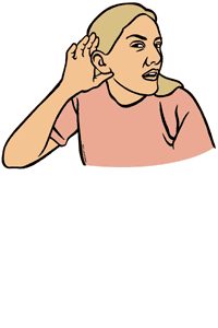 Deaf people clipart