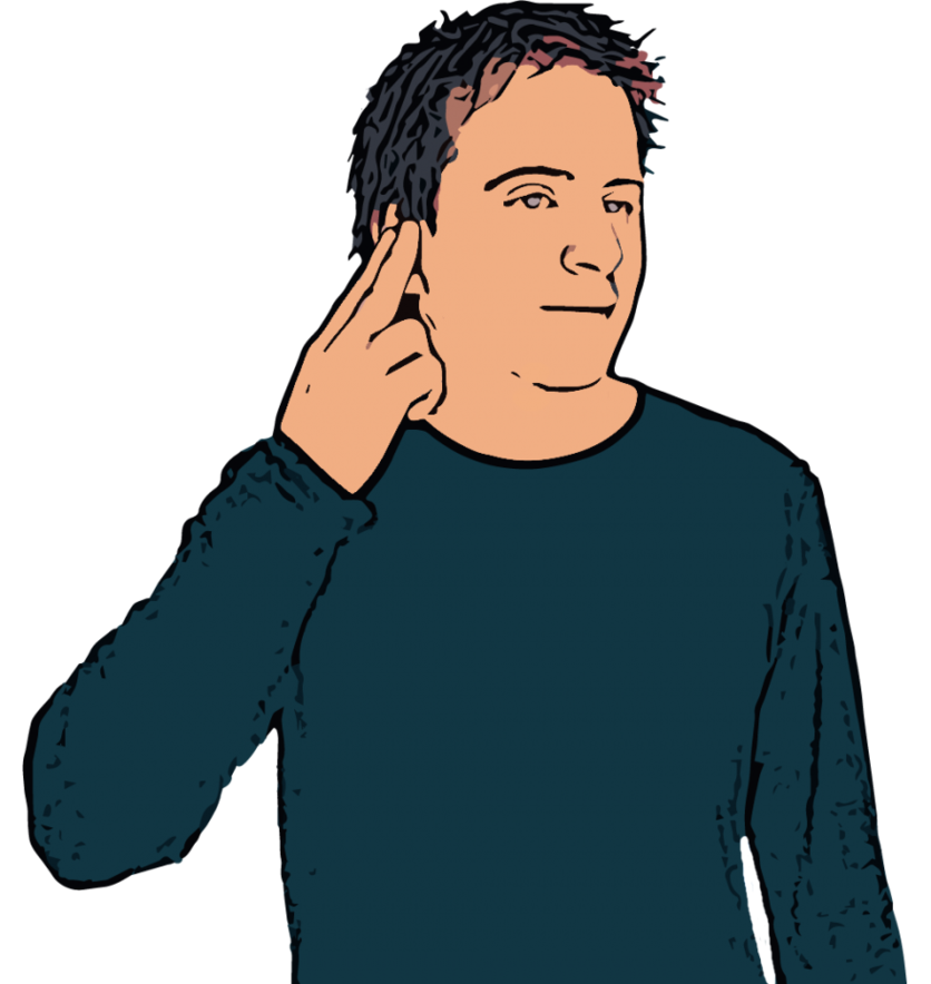 Deaf British Sign Language Dictionary Clipart
