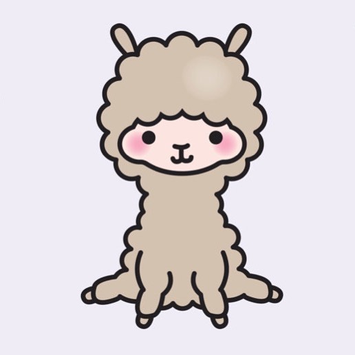 Llama clipart cute