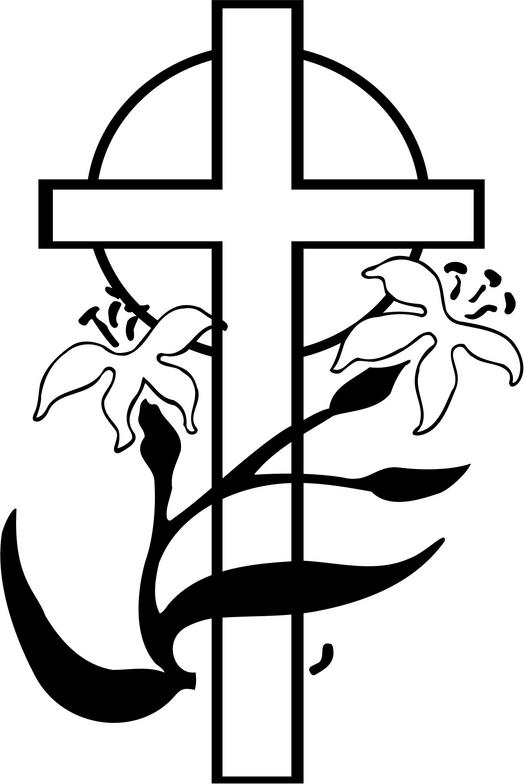 Cross With Flowers Free Clipart