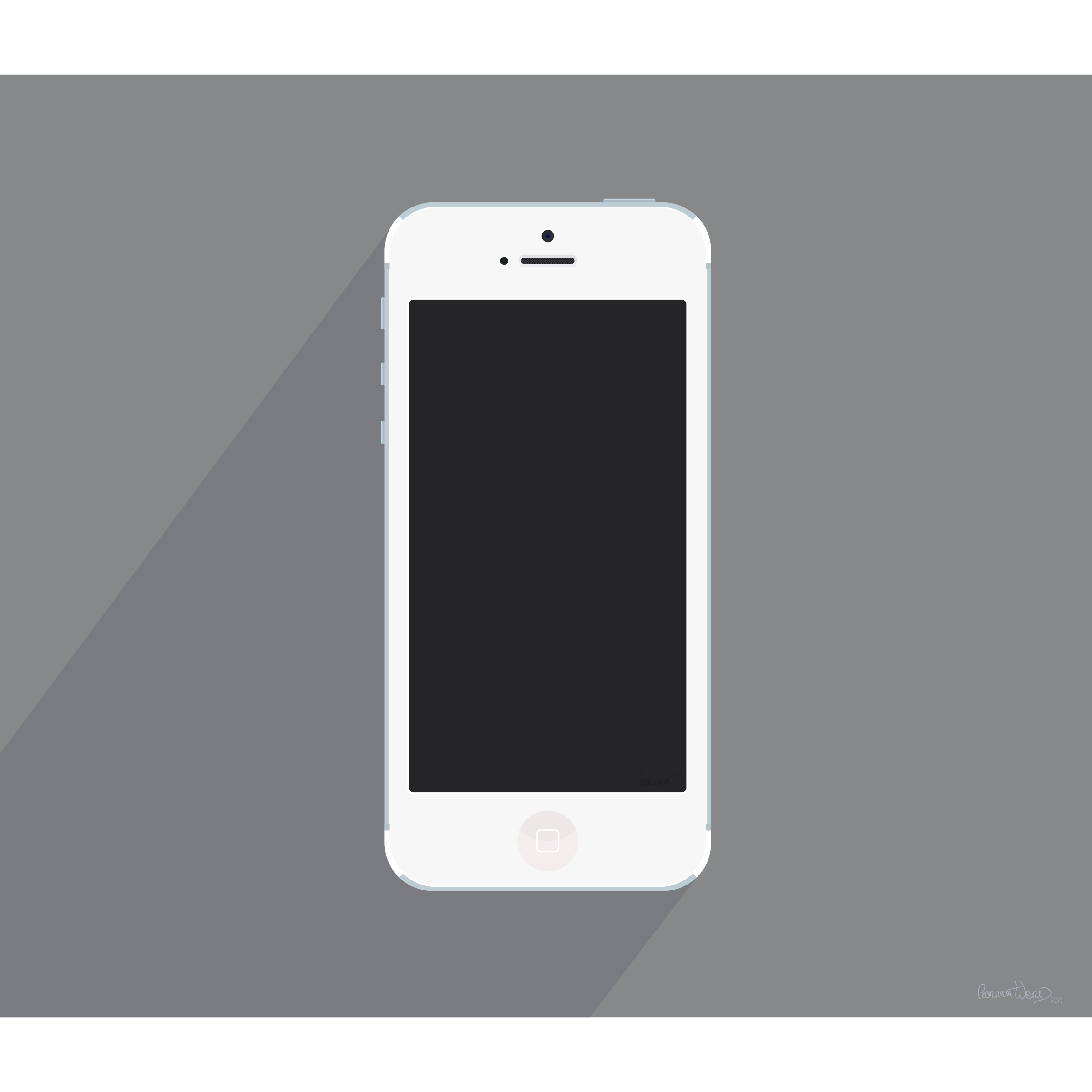 Mobile Phone Clipart : White iphone 5