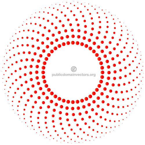 Dots circle vector clip art by publicdomainvectors 
