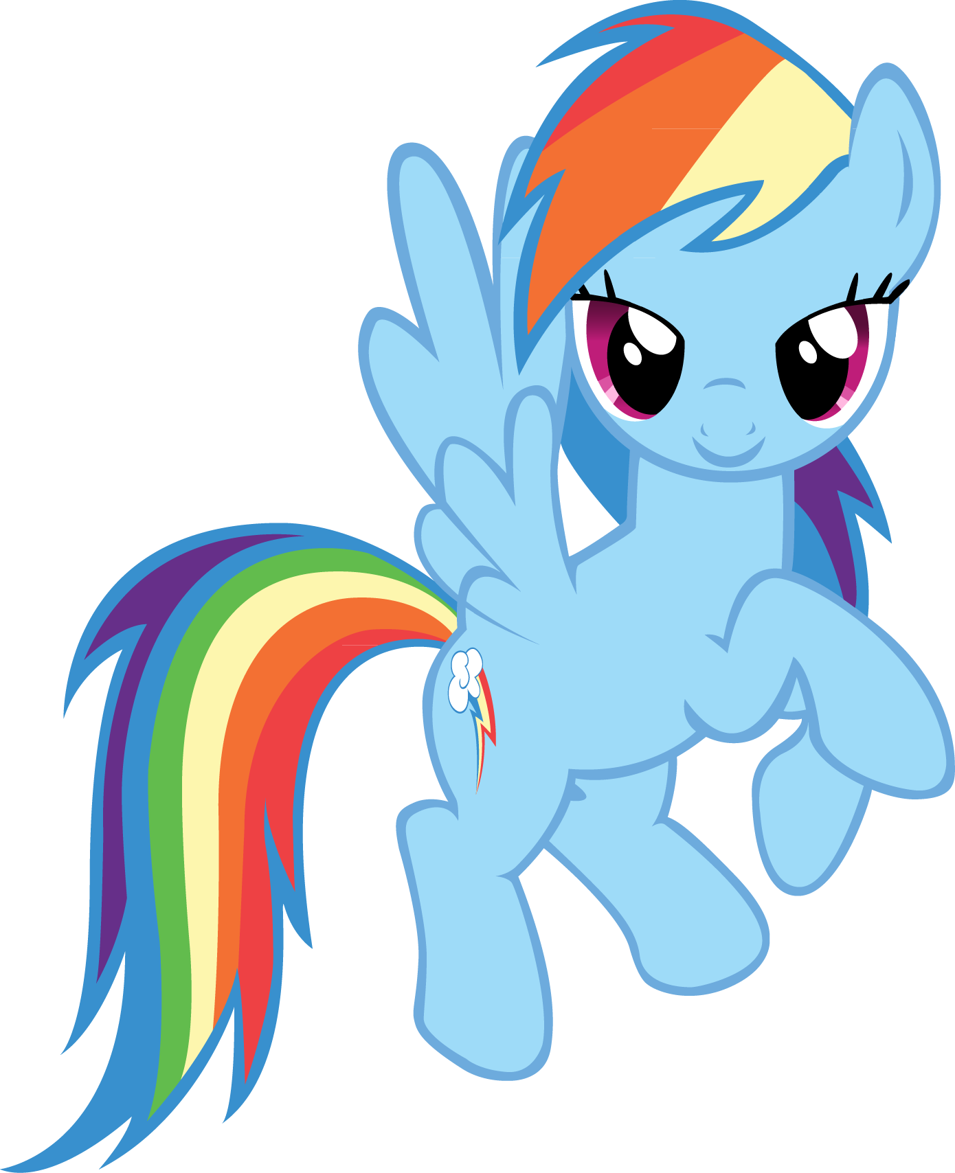 My little pony rainbow dash clipart