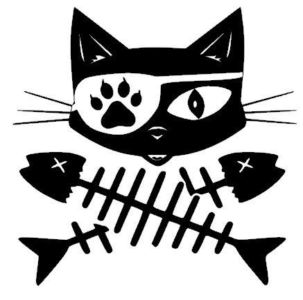 Cat Pirate Decal Sticker / Cat Decal