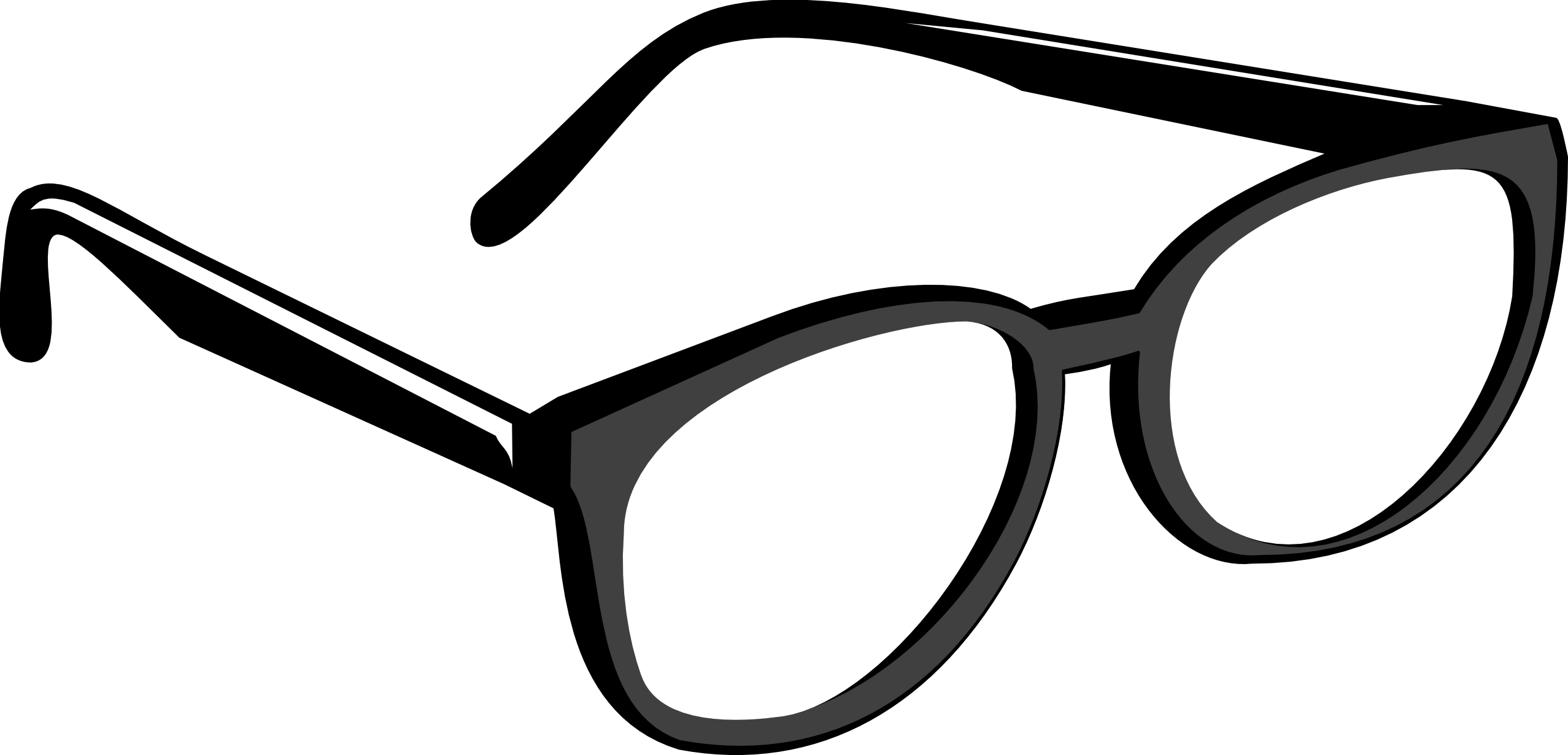 Glasses clipart black and white