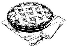 Cherry pie clipart black and white