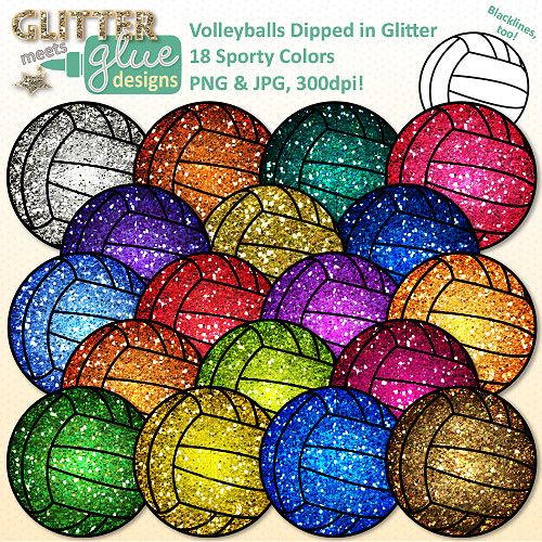 Volleyball, School sports and Glitter