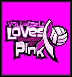 Breast Cancer Volleyball Clipart