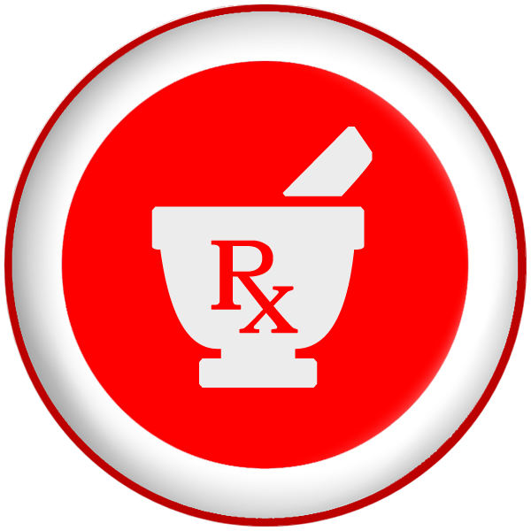 red mortar and pestle pharmacy