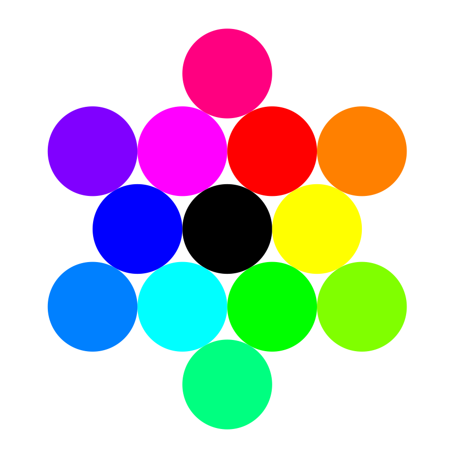 13 circles rainbow SVG Vector file, vector clip art svg file