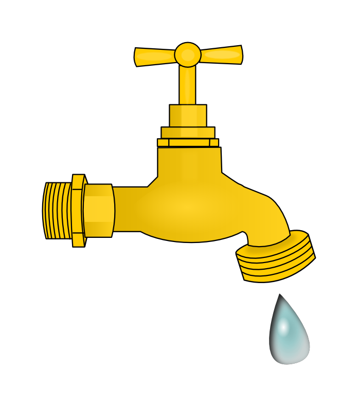 Free dripping faucet clipart