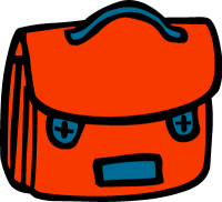 Book Bag With Food Clipart