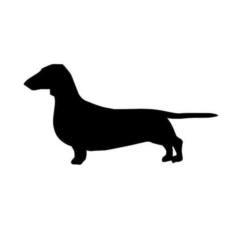 Peace love and dachshund sihlouette clipart