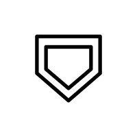 Baseball home plate Vector Image