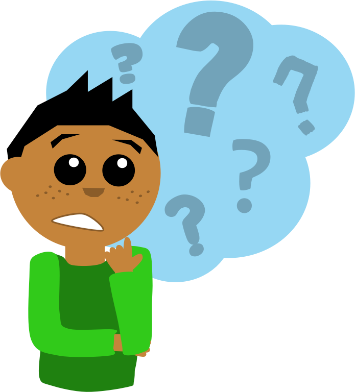 Confused student clipart snow