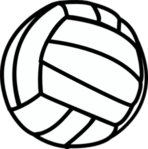 Free Volleyball Clipart Black And White