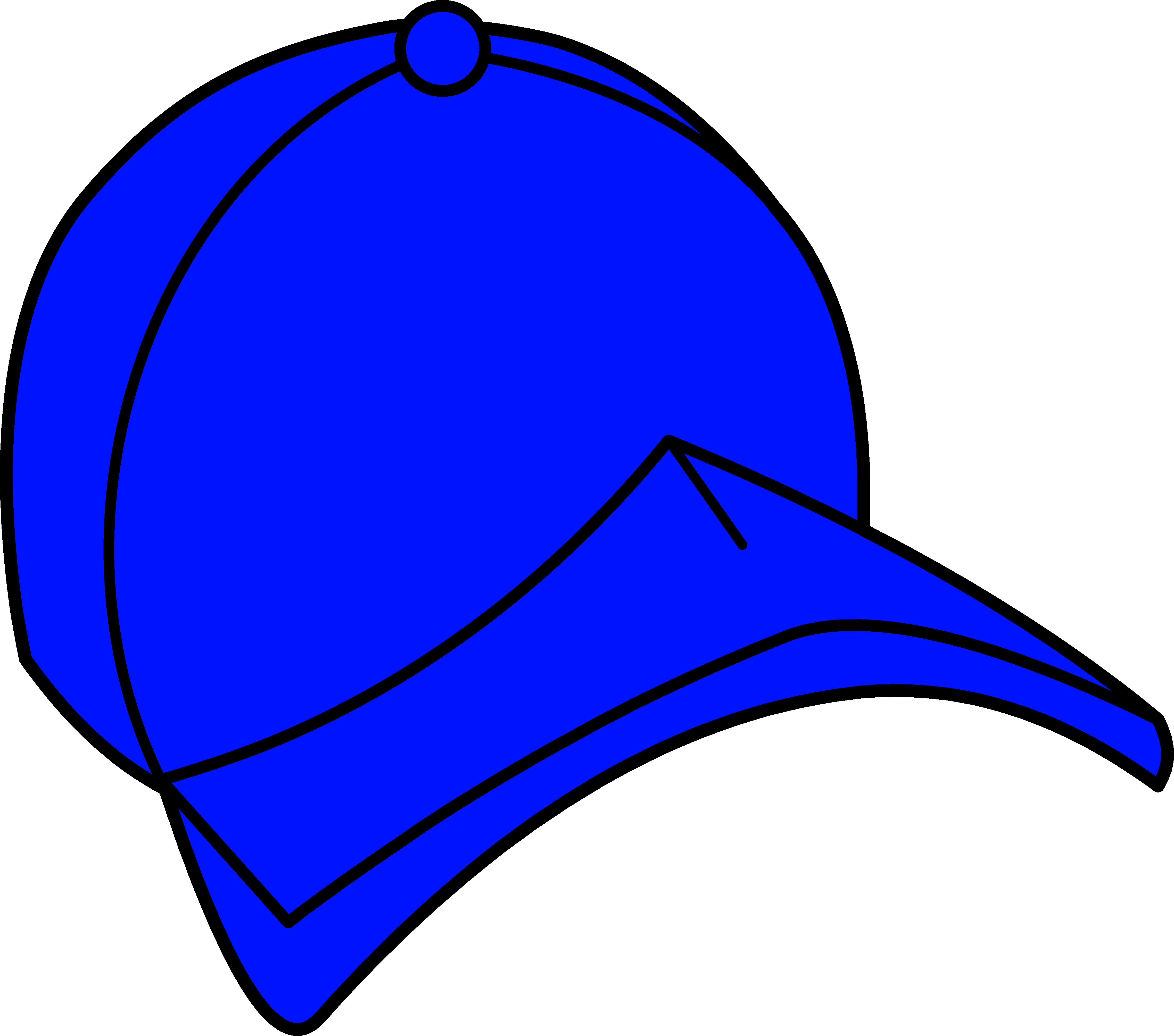 Blue cap clipart