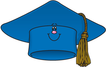 Graduation Cap Blue Clipart