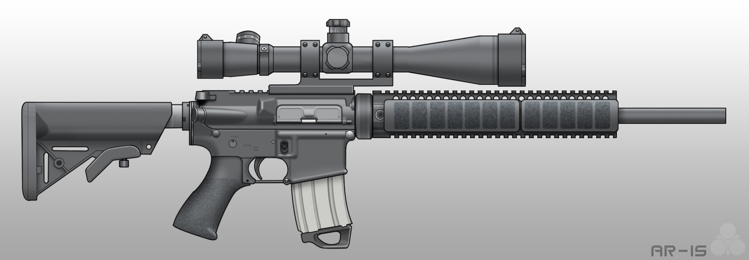 Clip Arts Related To : silhouette ar15 clipart. 