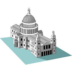 St paul&cathedral clipart