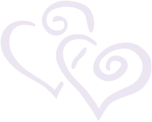 Faint Purple Double Heart Clip Art
