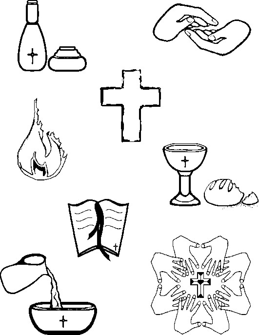 catholic sacraments for kids coloring pages