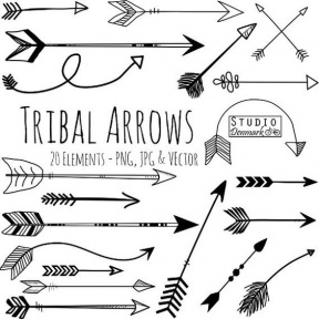 Tribal Arrow Clipart and Vectors