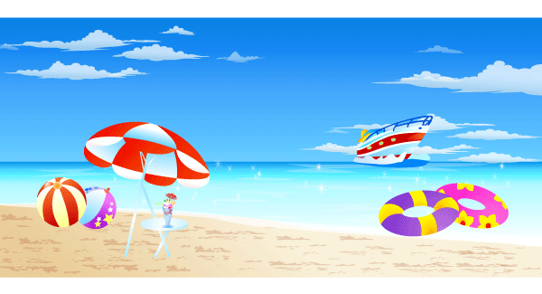Free Seaside Resort Vector Graphics