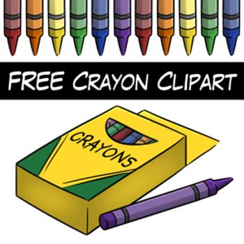 FREE Crayon Clipart from Wendy Candler&Digital Classroom Clipart