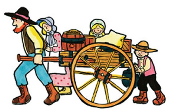Pioneer Handcart Clipart