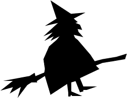 Black Witch Broom Clipart