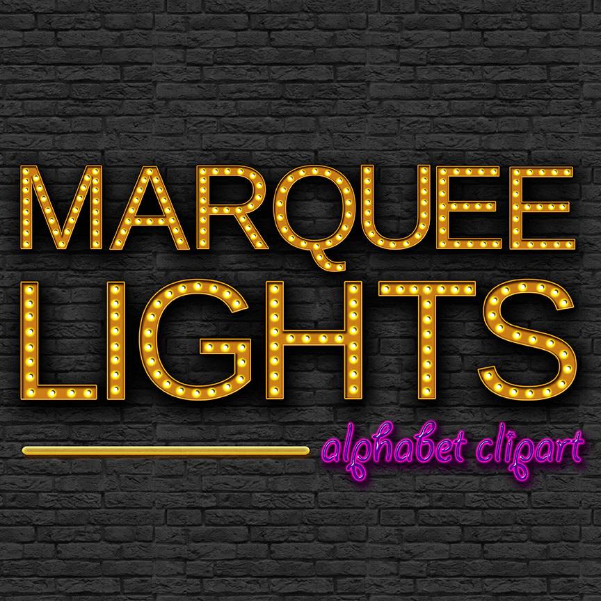 Broadway Marquee Lights Clipart
