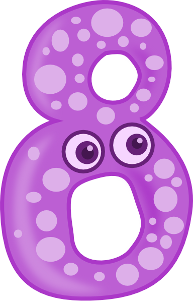 Animal Number Eight Clip Art