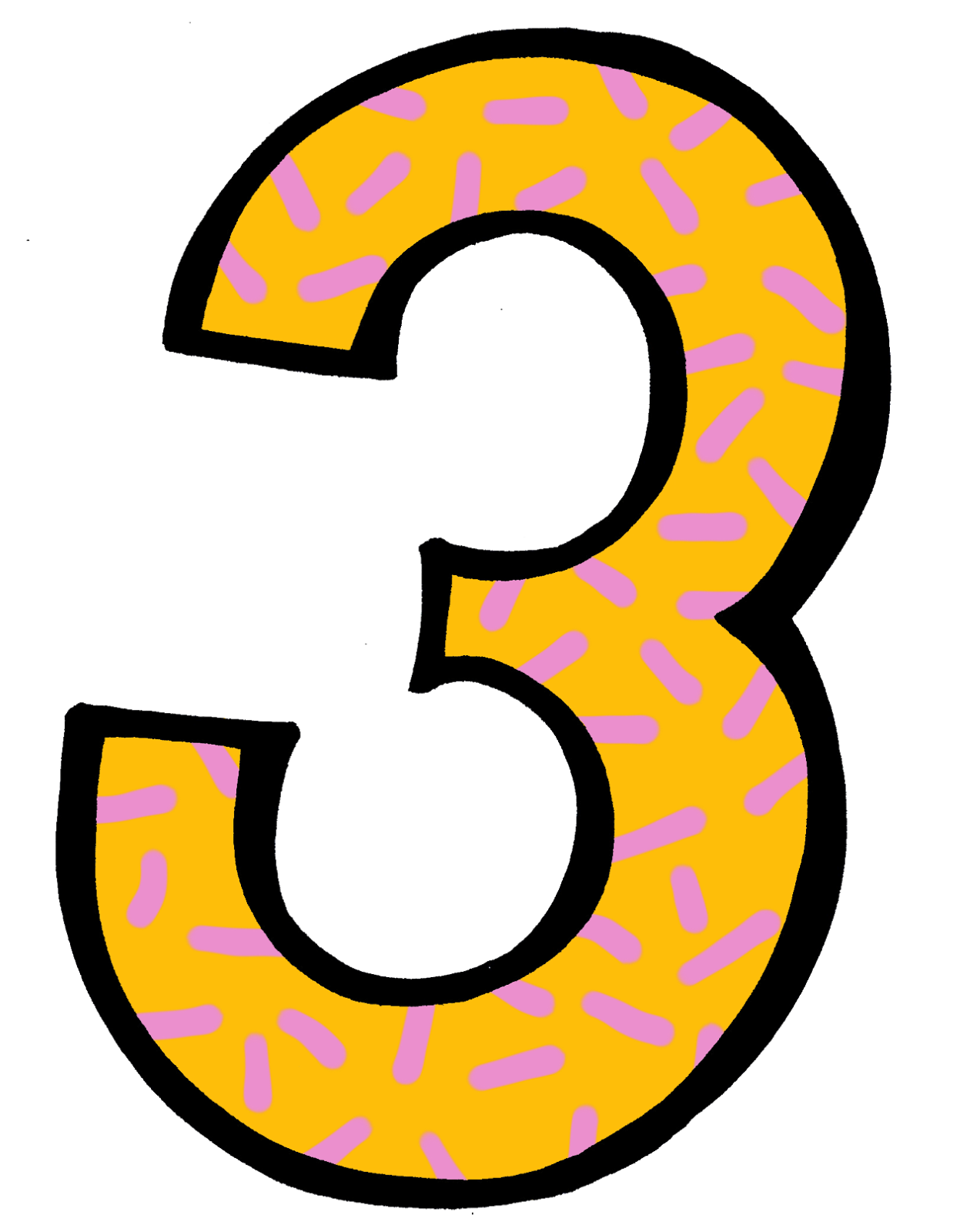 Image of 3 Clipart Free Clip Art Numbers