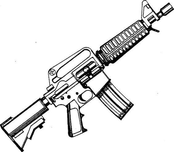 ar 15 coloring page