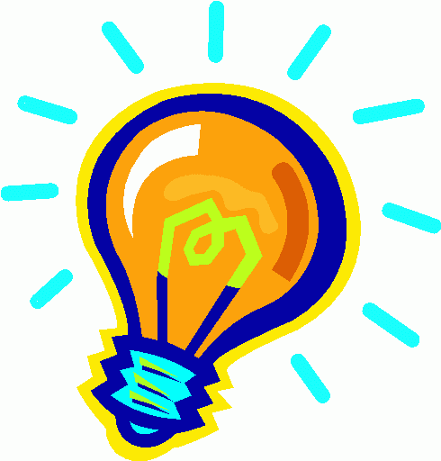 Thinking Light Bulb Clip Art