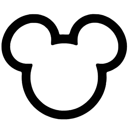 Mickey Mouse Outline Clipart