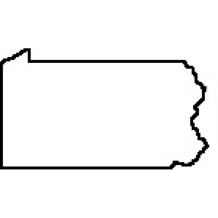 The Outline Of Pennsylvania Clipart