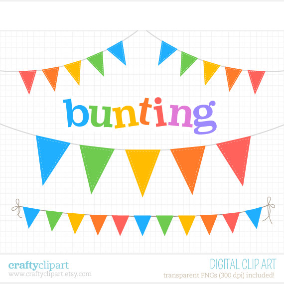 Bunting cliparts