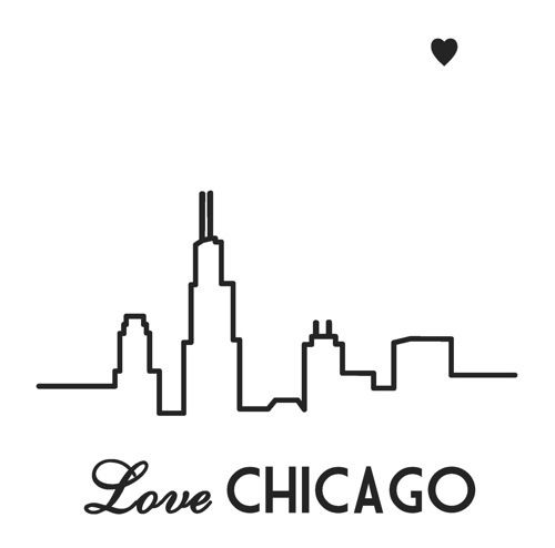 chicago love on canvas