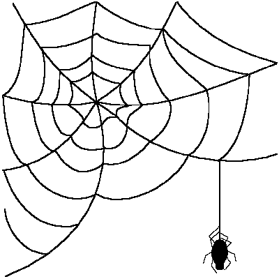 Spider web corner cobweb clipart danaspdd top