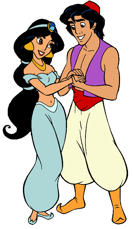 Aladdin and Jasmine Clip Art Image 2