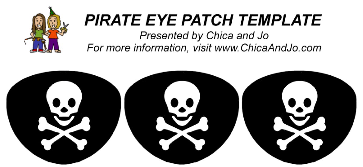 Free coloring pages of pirate eye patch template