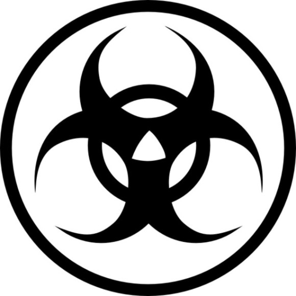 Zombie Biohazard Symbols Clipart