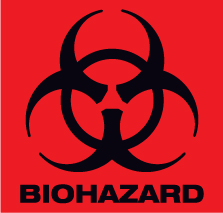 Red Biohazard Symbol