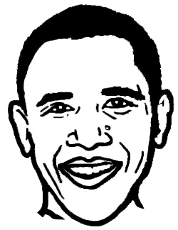 Obama Face Clipart