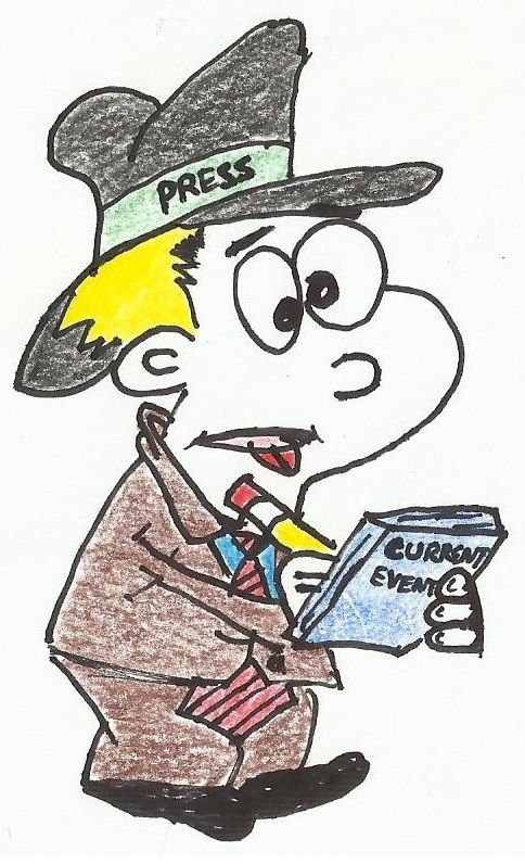 Press Reporter Cartoon or Clipart