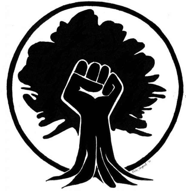 Black Power Fist Tree Clip Art Library
