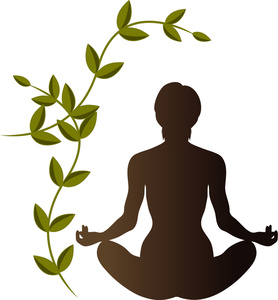 Yoga of meditation with your free clipart image